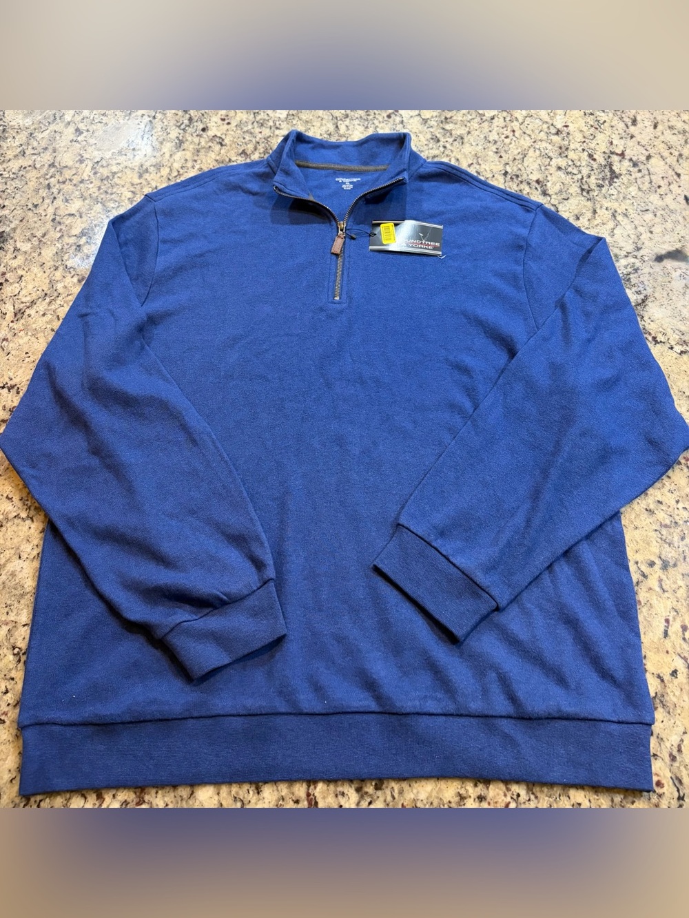 Roundtree & Yorke Men's Quarter-Zip Pullover - Royal Blue
